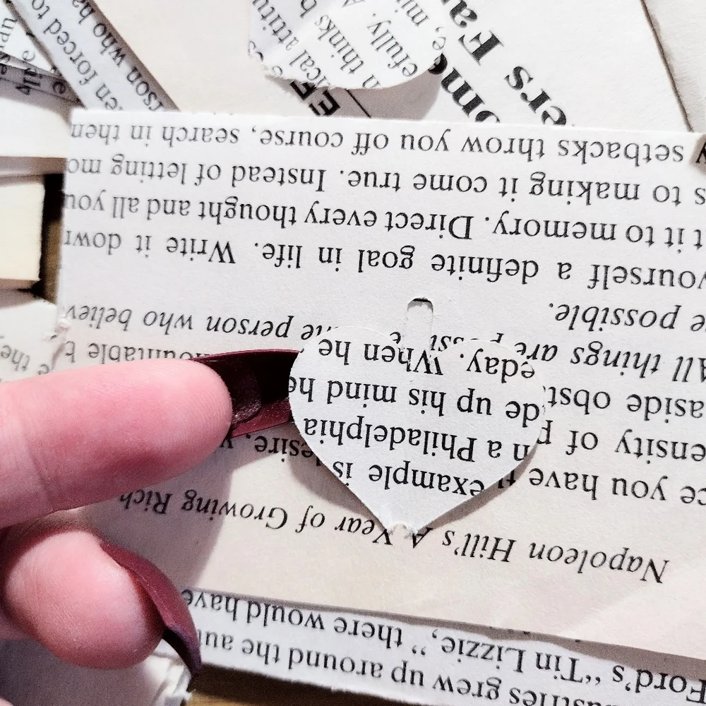 10 Miniature Envelopes from book pages